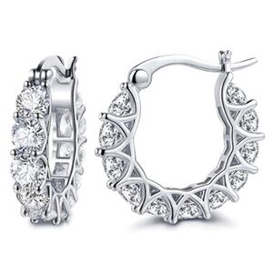 Round Zircon Earrings